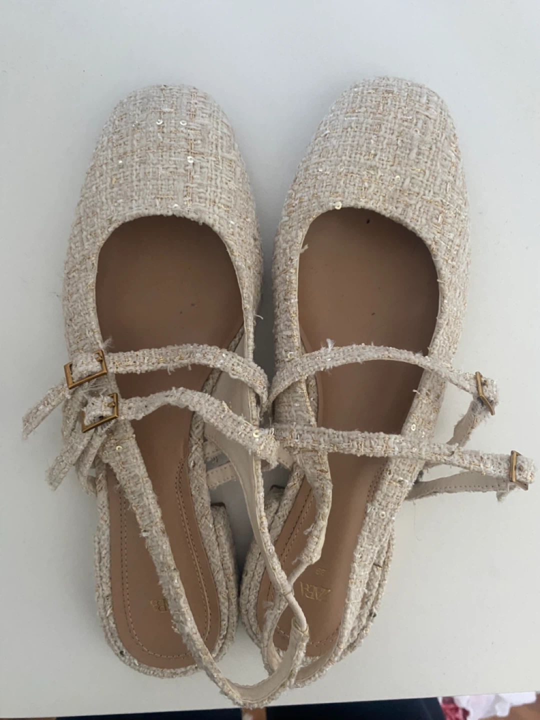Zara Tweed Mary Jane Flats - photo 3