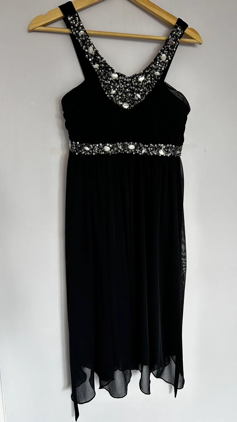 City Studio Junior Dress - Size M - Beaded Neckline thumbnail