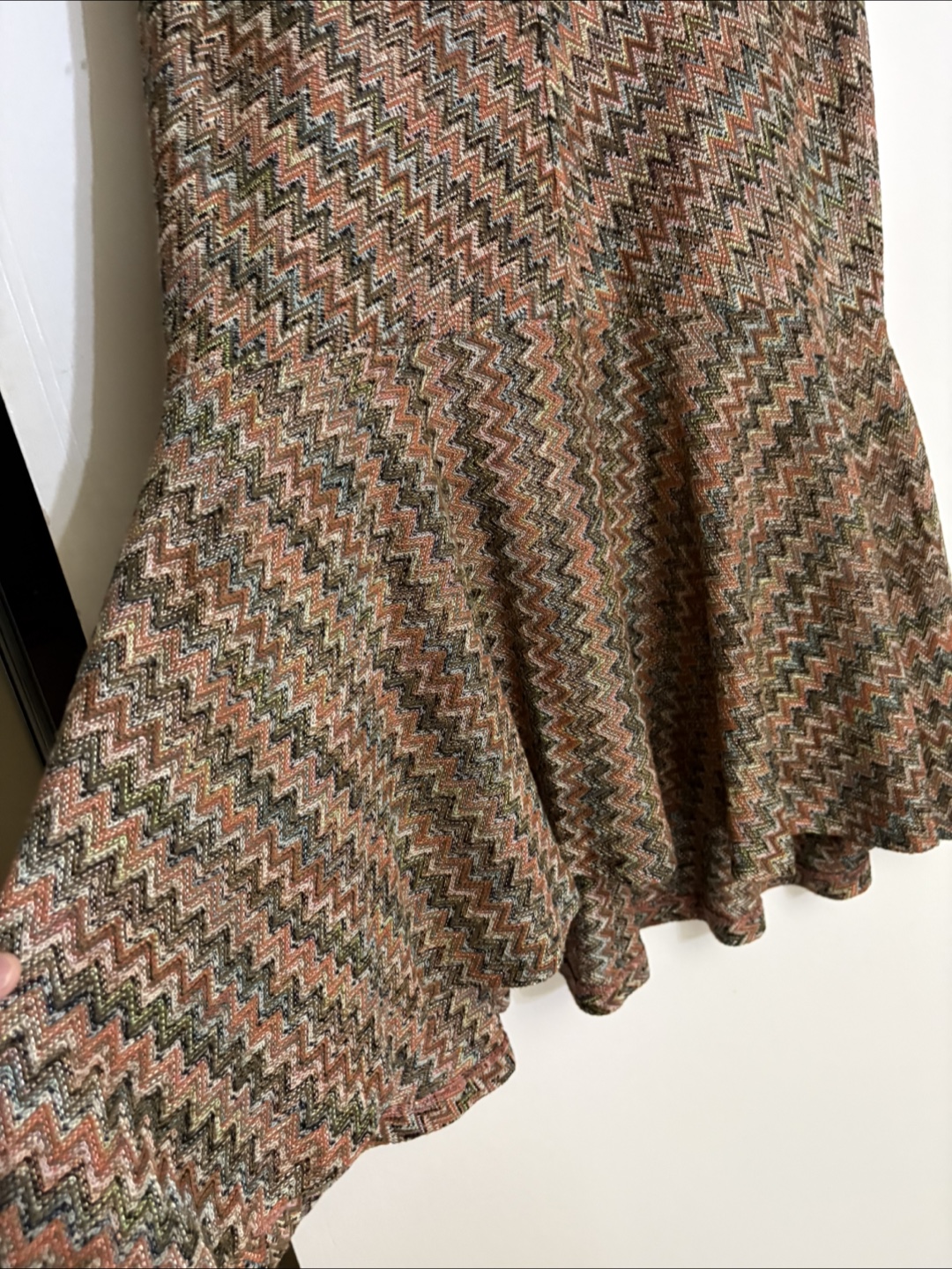 Vintage Maeve by Anthropology Chevron Knit Dress - Size Medium - photo 5