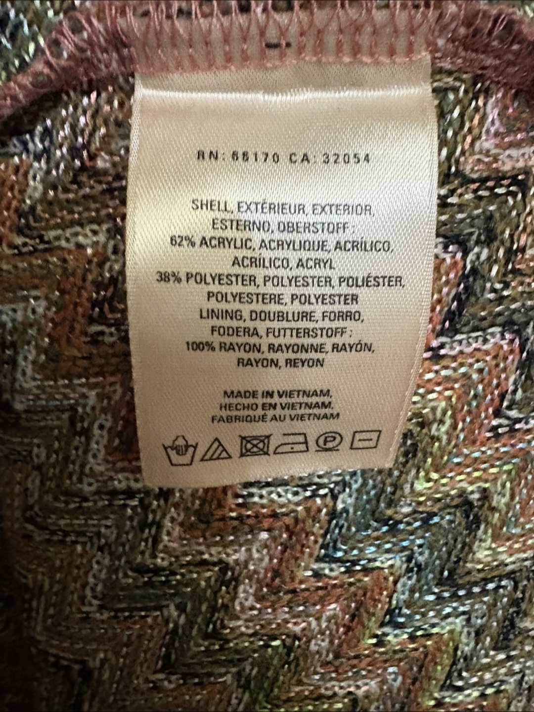 Vintage Maeve by Anthropology Chevron Knit Dress - Size Medium - photo 3