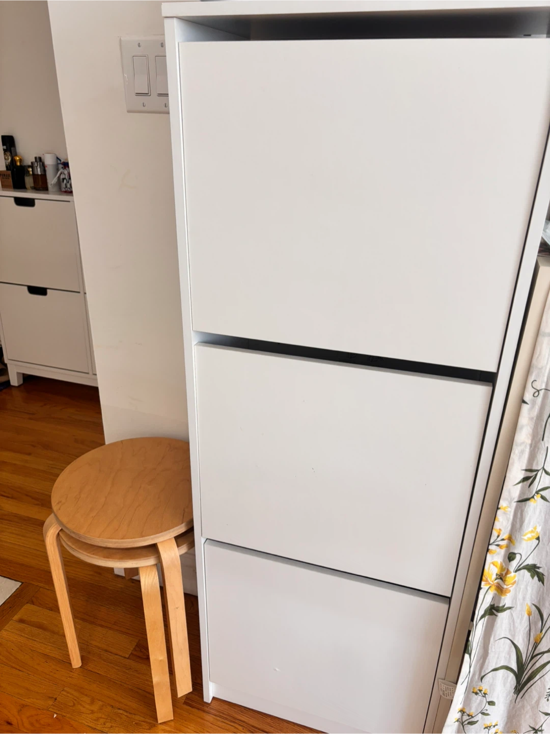 IKEA Bissa Shoe Cabinet with 3 Compartments