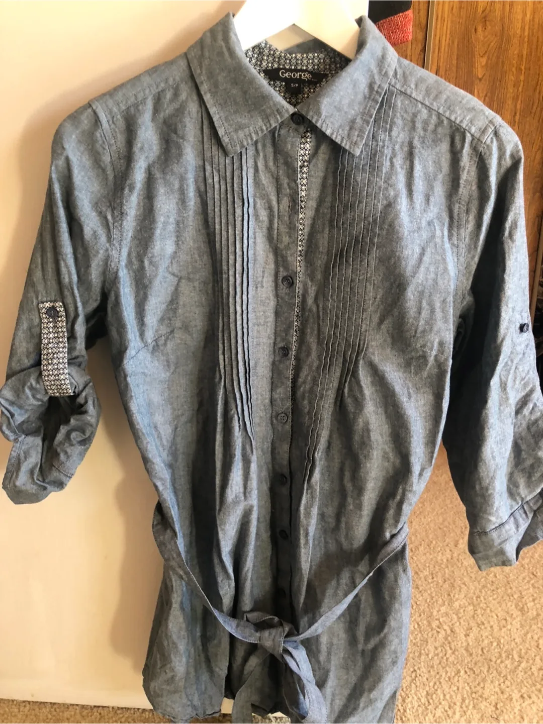 George Blue Tunic Shirt - Size S thumbnail