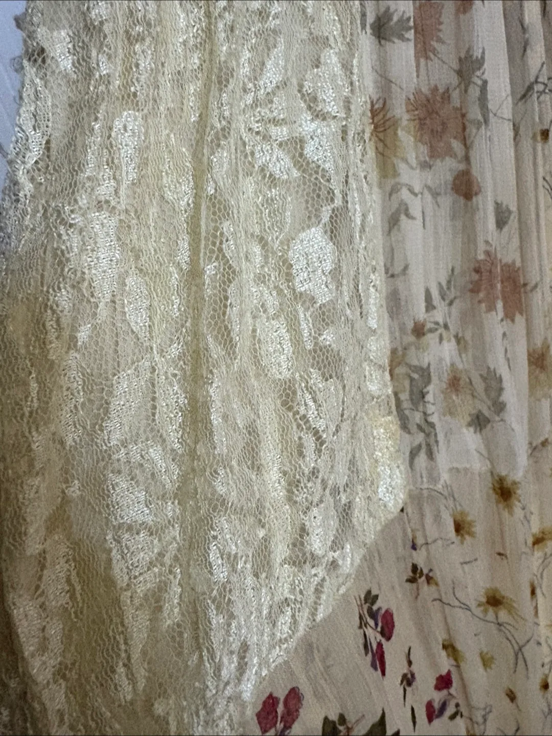 Vintage Nikky Floral Patchwork Dress - Size L image indicator(6)