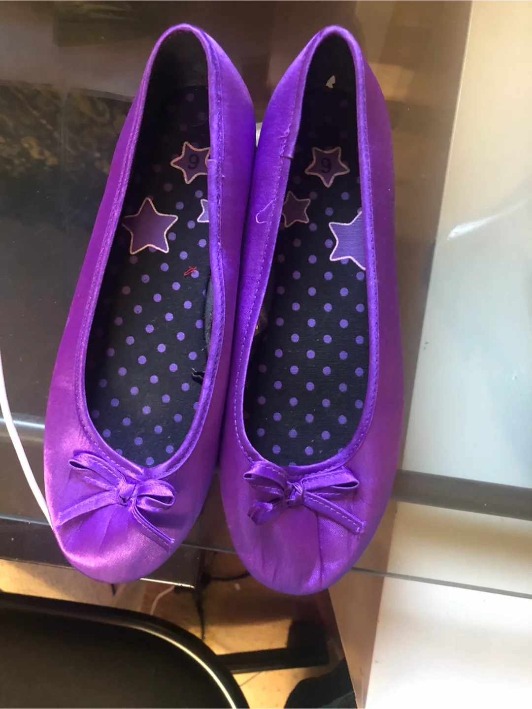 Purple Ballet Flats - Size 9 thumbnail