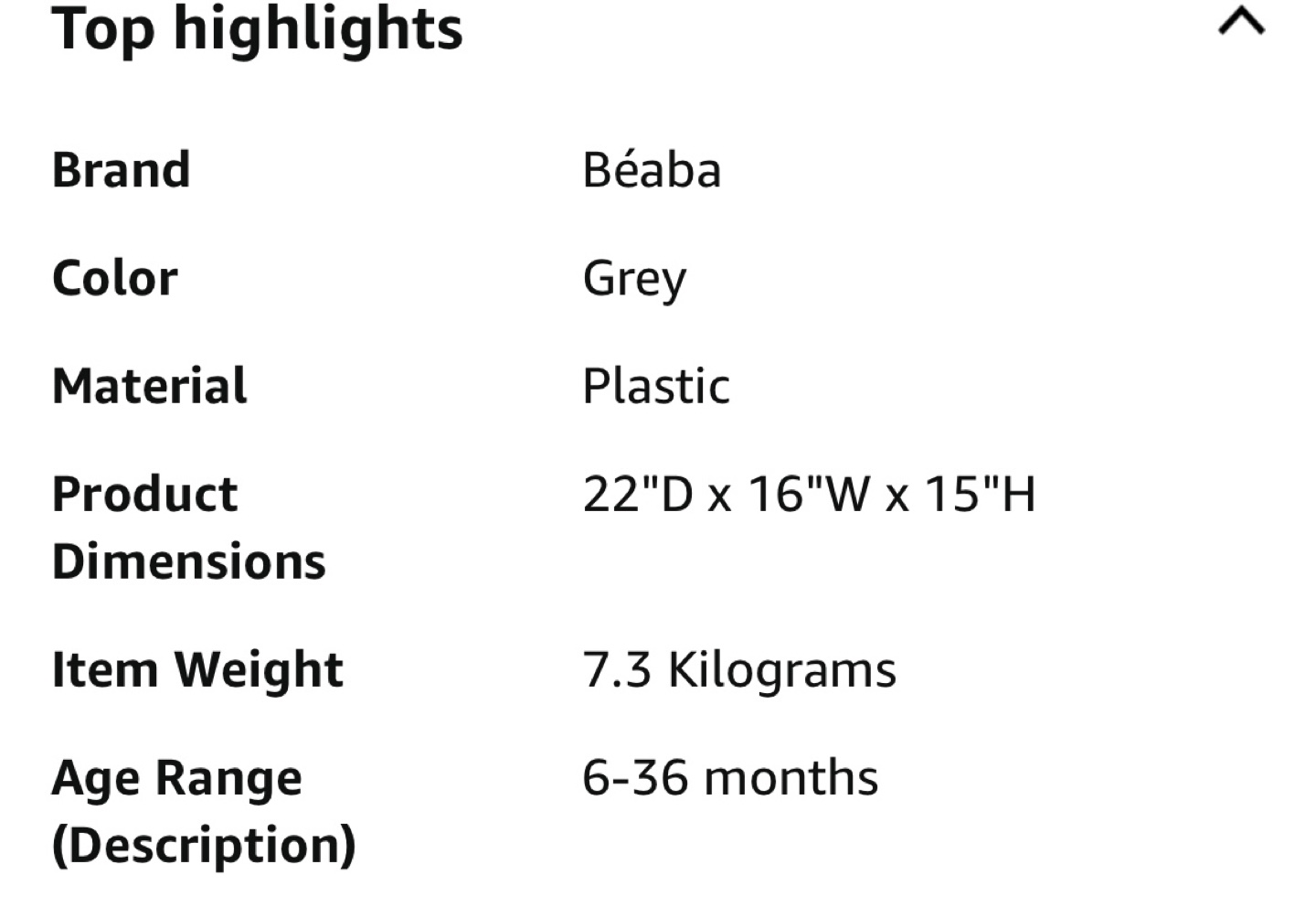 Beaba High Chair - Grey - 6-36 Months - photo 5