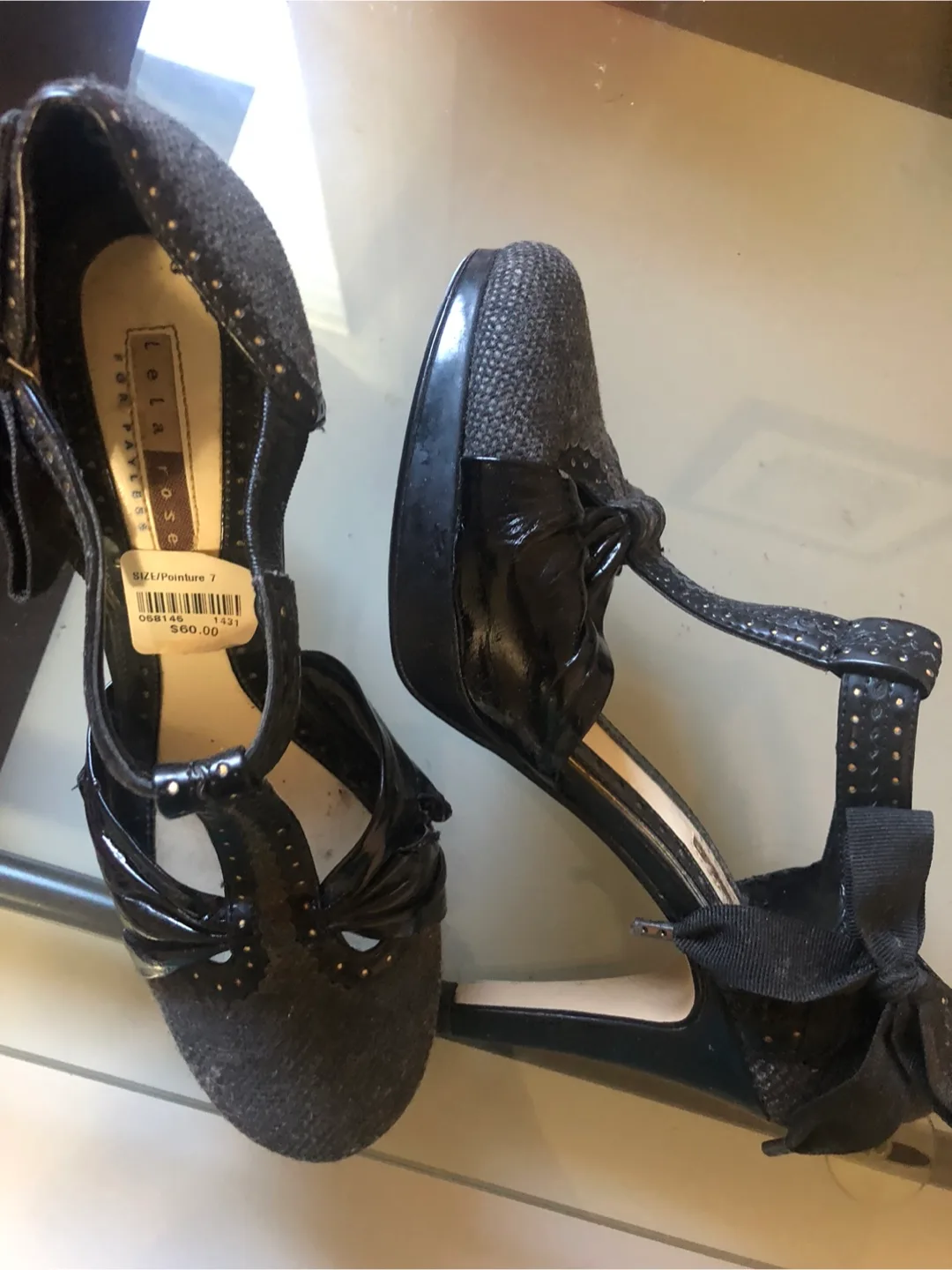 Lela Rose Black Heels - Size 7 thumbnail