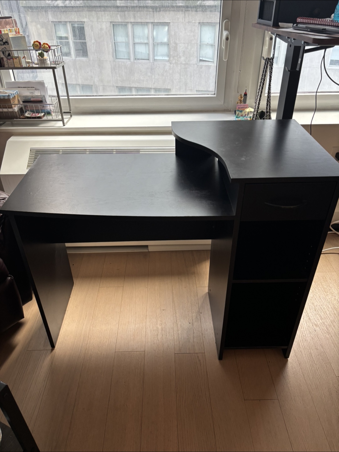 Black Desk with Storage 🥕
