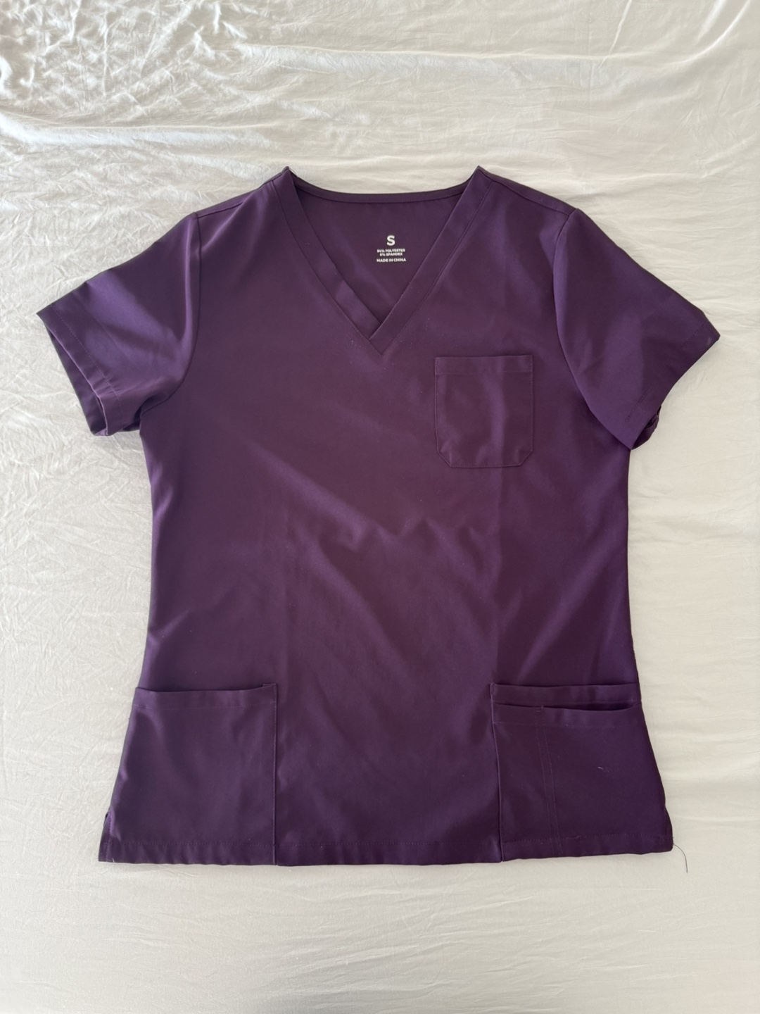COZYFIT Scrubs for Women Set - Size Small - Dark Purple - photo 2