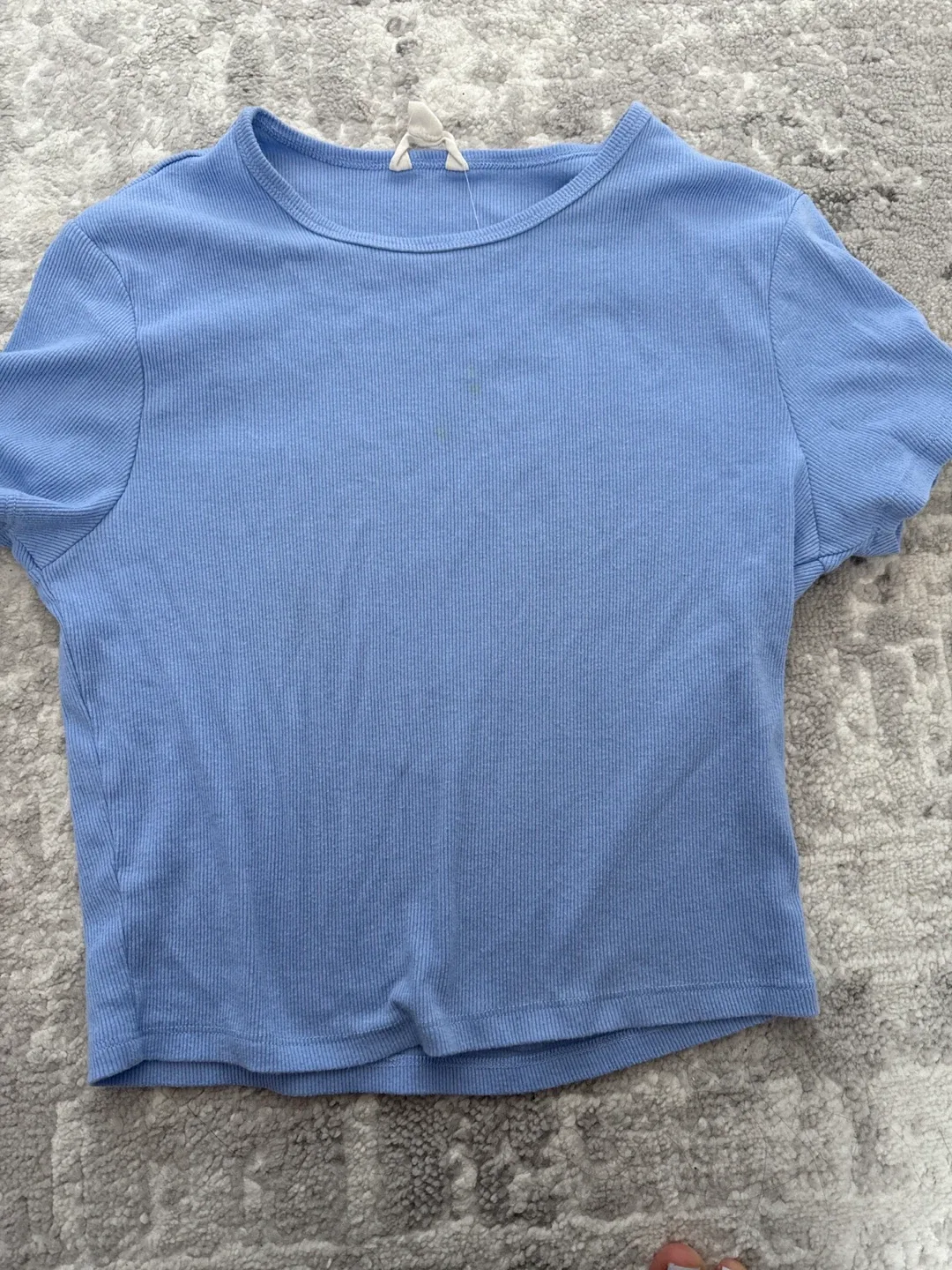 Blue Ribbed T-Shirt thumbnail