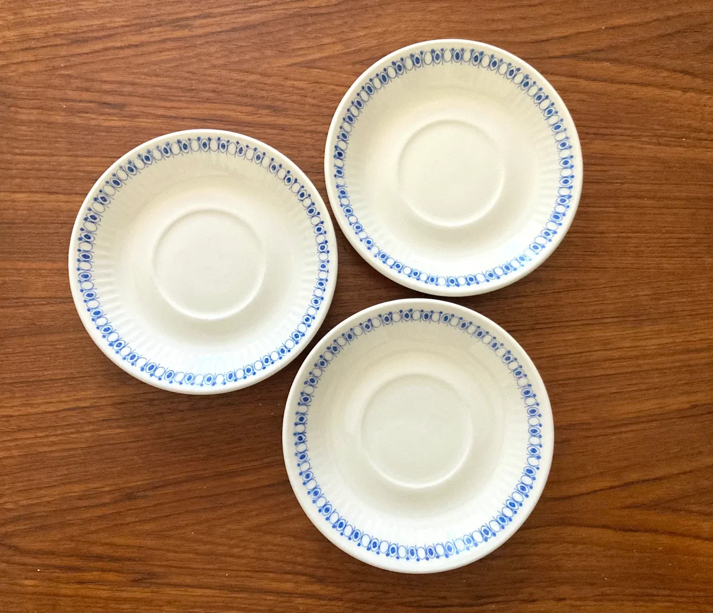 Vintage Figgjo Lotte MCM Saucer Plates image indicator(3)