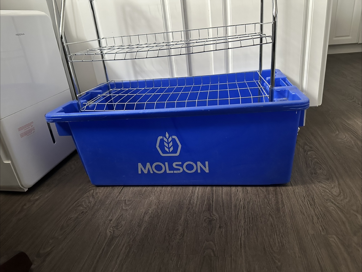 Molson Blue Plastic Beer Tub 30”x17"x11.5”