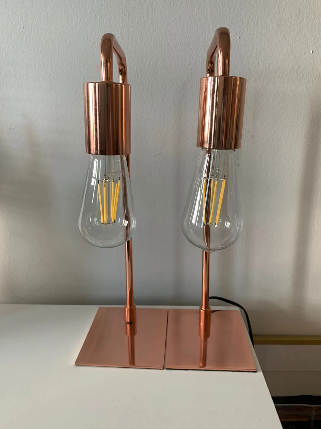 Copper Table Lamps - Pair thumbnail