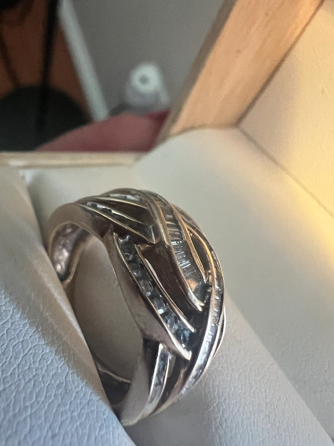 10 k Diamond Gold Ring - photo 4