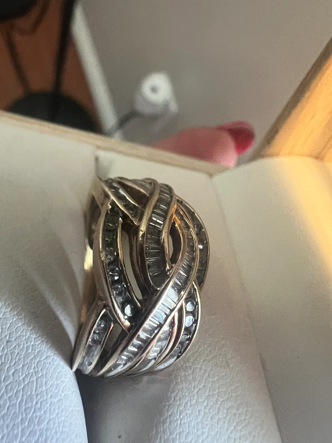 10 k Diamond Gold Ring - photo 3