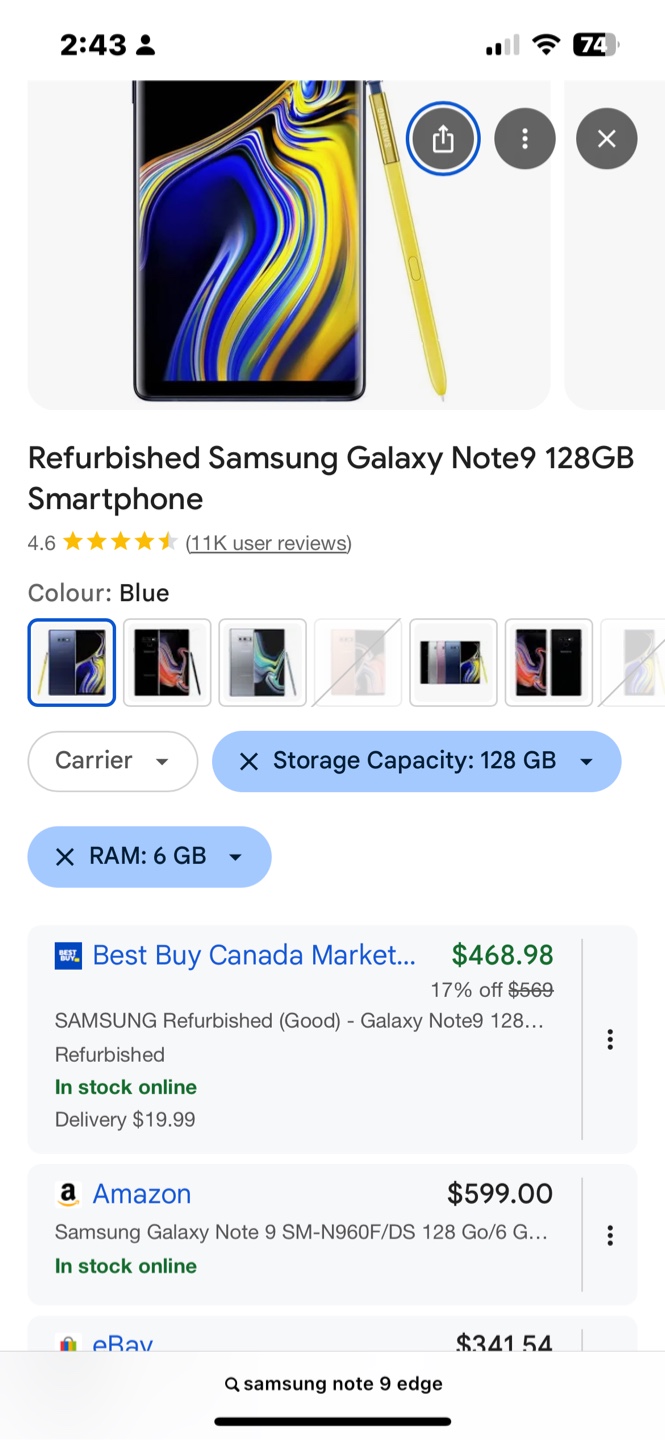 Samsung Galaxy Note 9, 128GB, Blue - photo 5