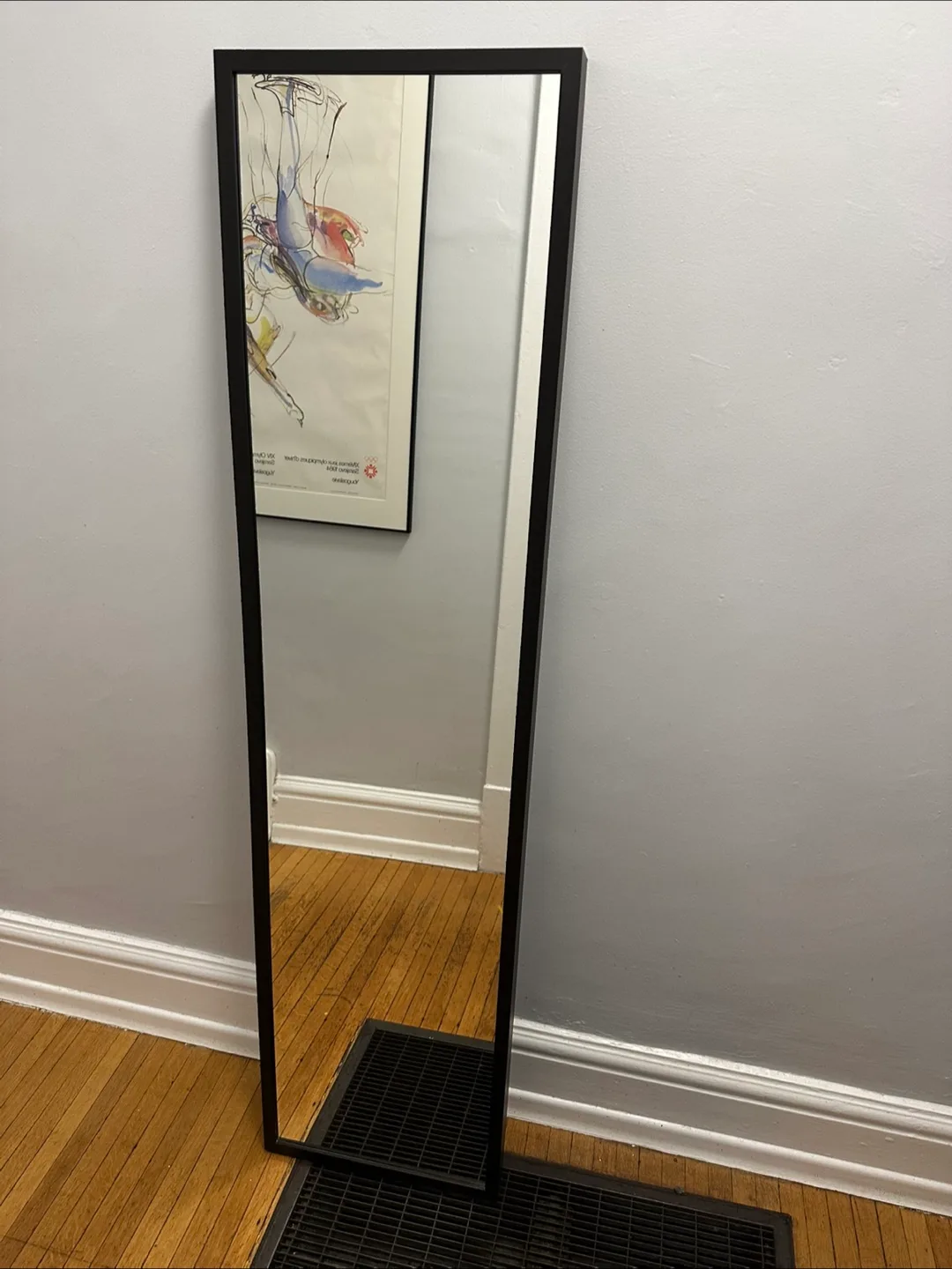 Full Length IKEA Brown- Black Framed Mirror thumbnail