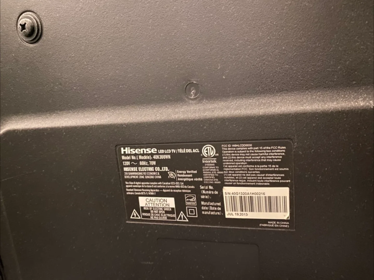 Hisense 40K360BWN 40" LED LCD TV