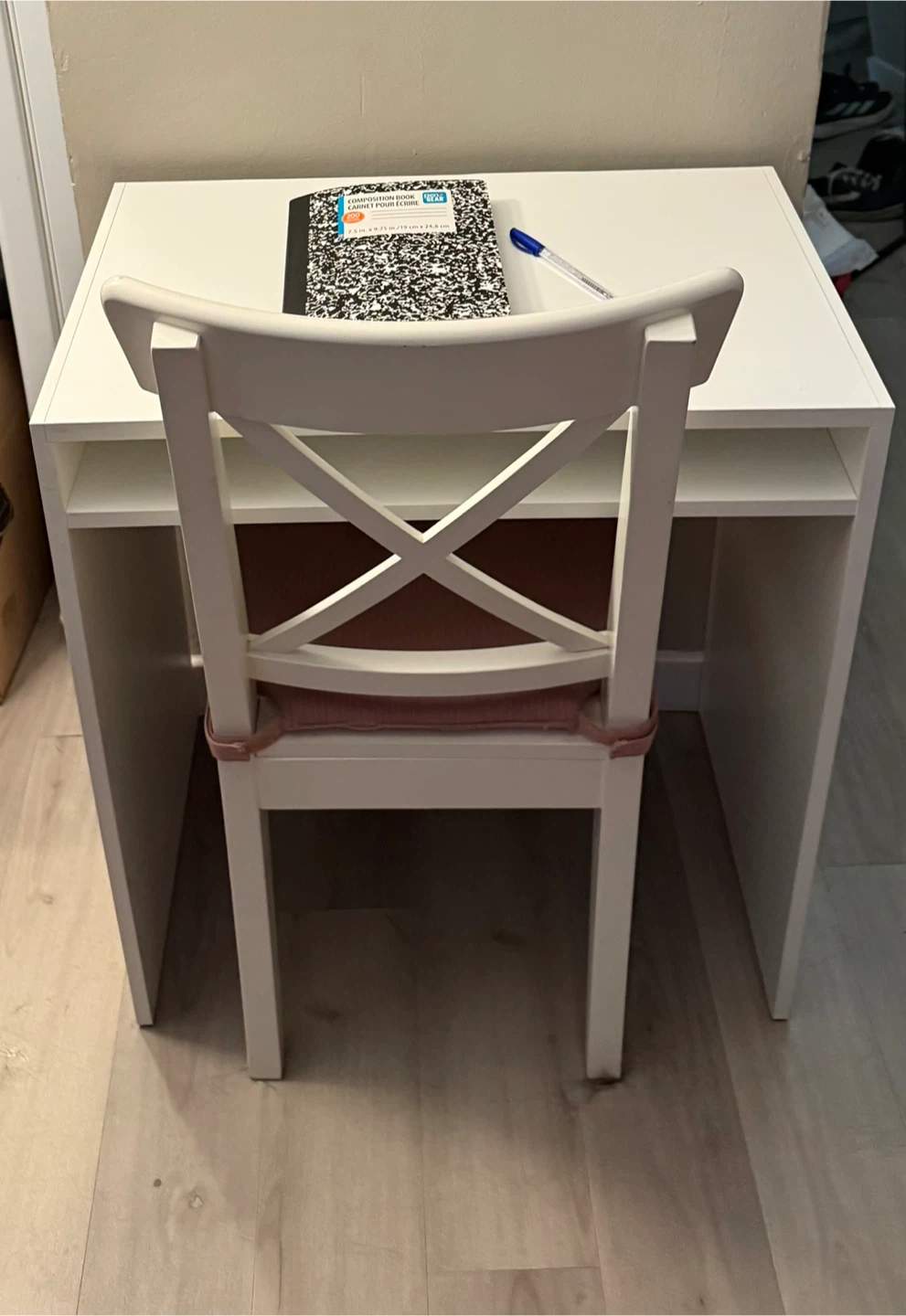 IKEA Desk and Chair Set - White - photo 2