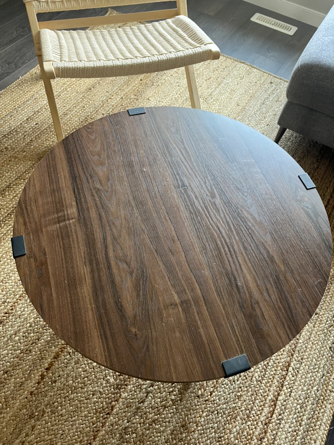 🔥🔥Round Coffee Table - Wood & Black - photo 2