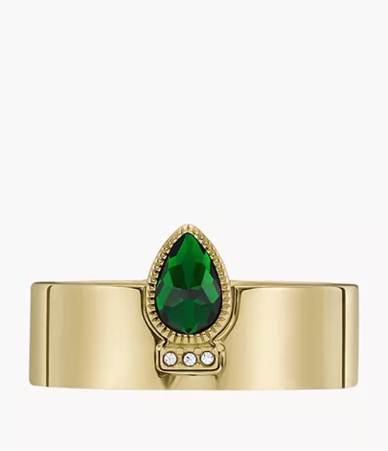 Fossil Gold-Tone Ring, Size 8 - photo 2