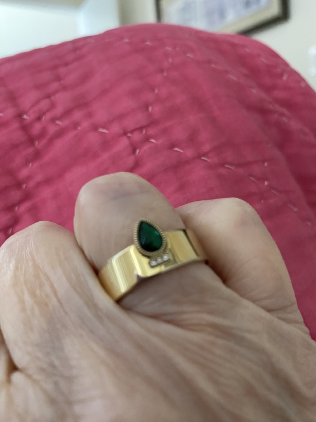 Fossil Gold-Tone Ring, Size 8 - photo 3