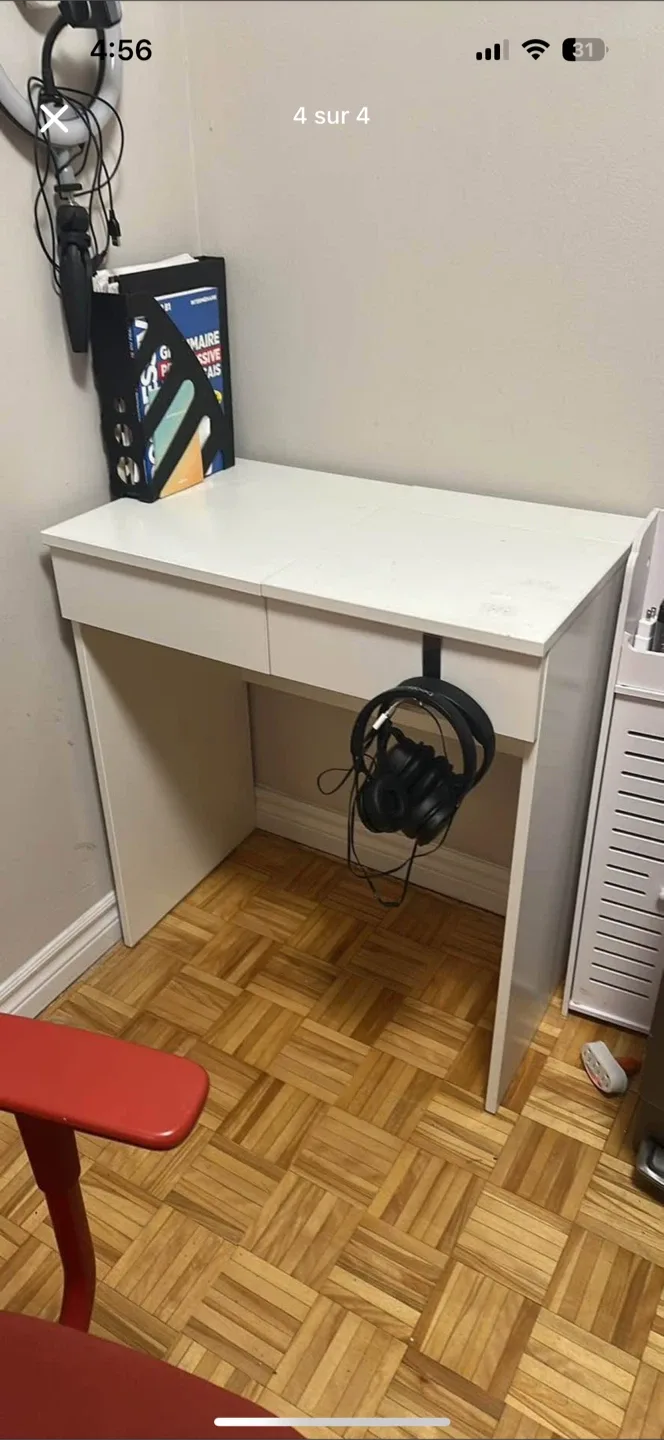IKEA BRIMNES White Vanity Dressing Table thumbnail