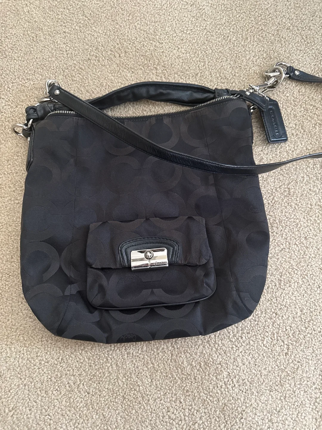 Coach Black Hobo Bag