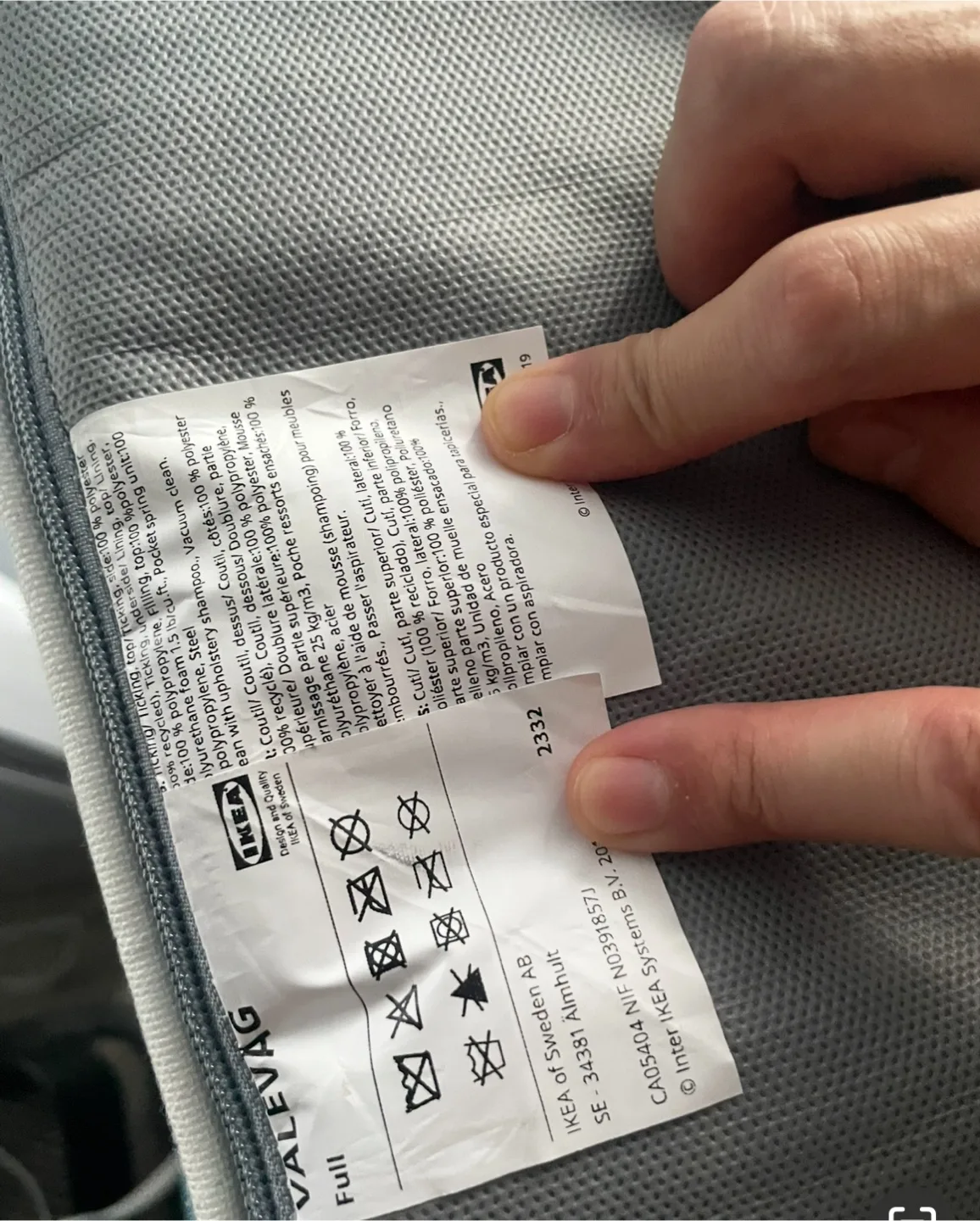 🥕 IKEA VALEVÅG Full Mattress - Medium Firm image indicator(2)