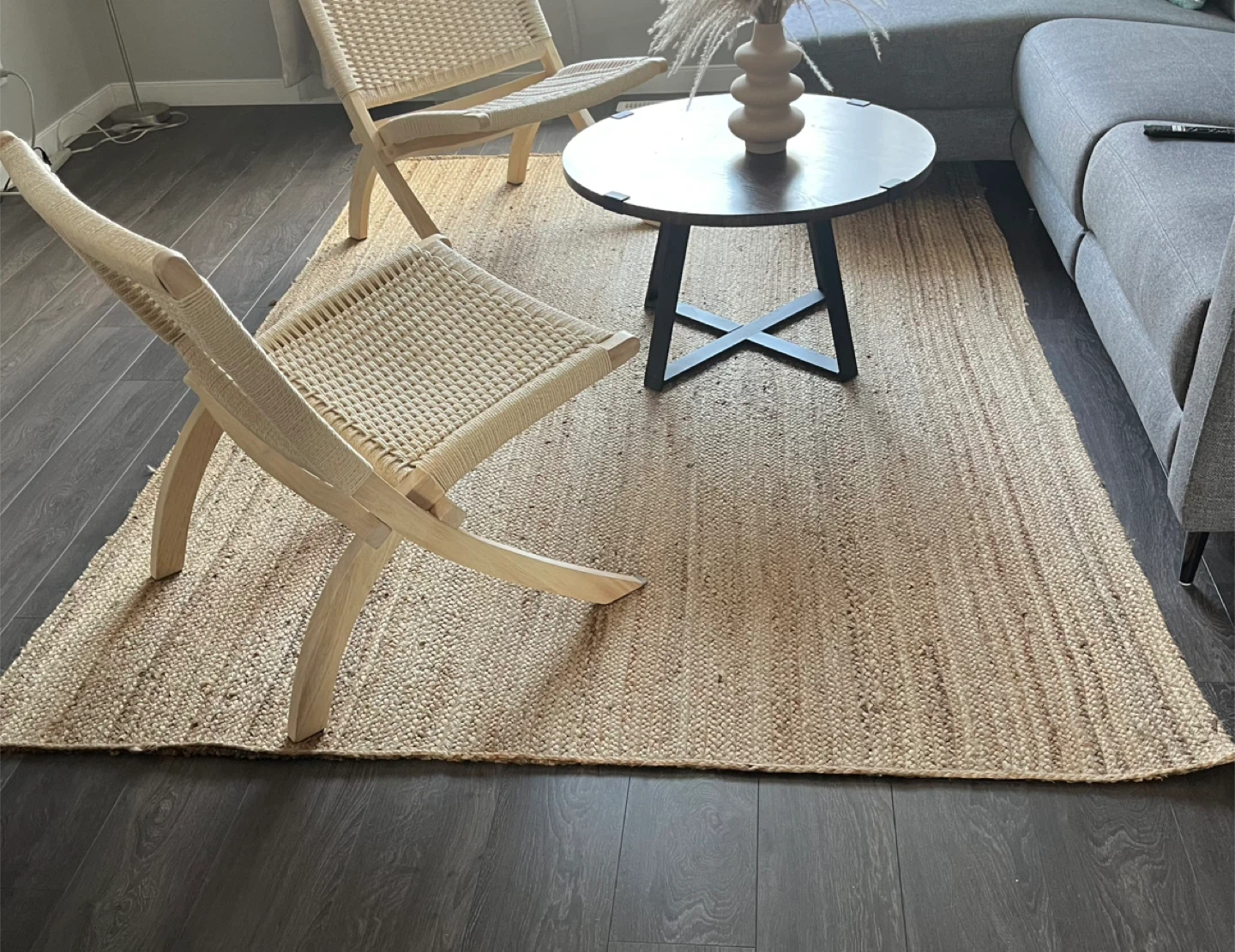 🔥🔥nuLOOM Natura Jute Rug - 6' x 9' Natural