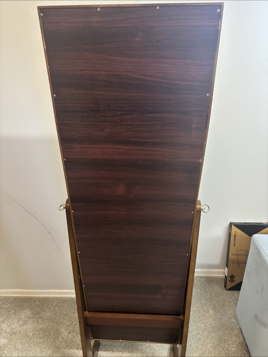 Jewellery Armoire Mirror - Brown Wood - photo 2