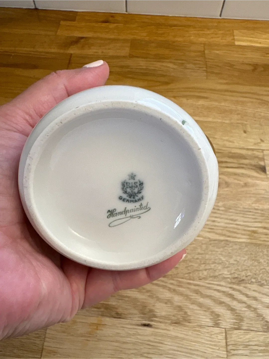 RS Germany Handpainted Floral Creamer image indicator(2)