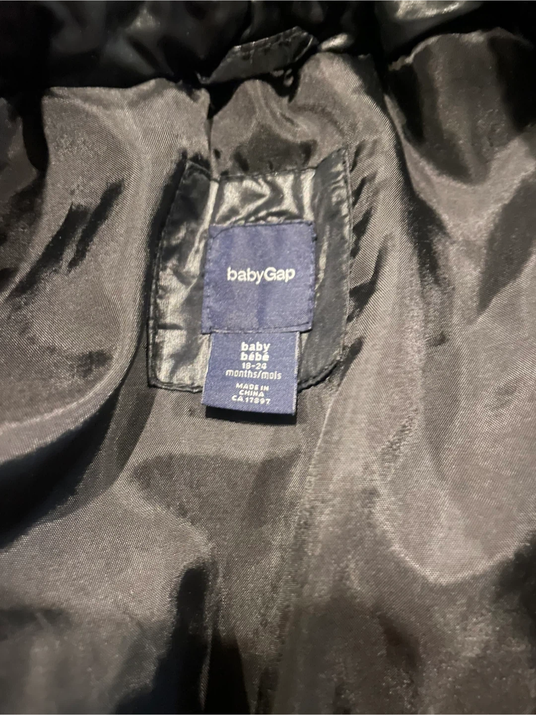 babyGap Black Puffer Jacket (18-24 Months) - photo 3