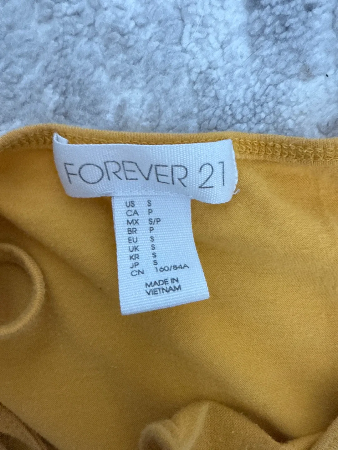 Forever 21 Yellow Tank Top - Size Small image indicator(2)