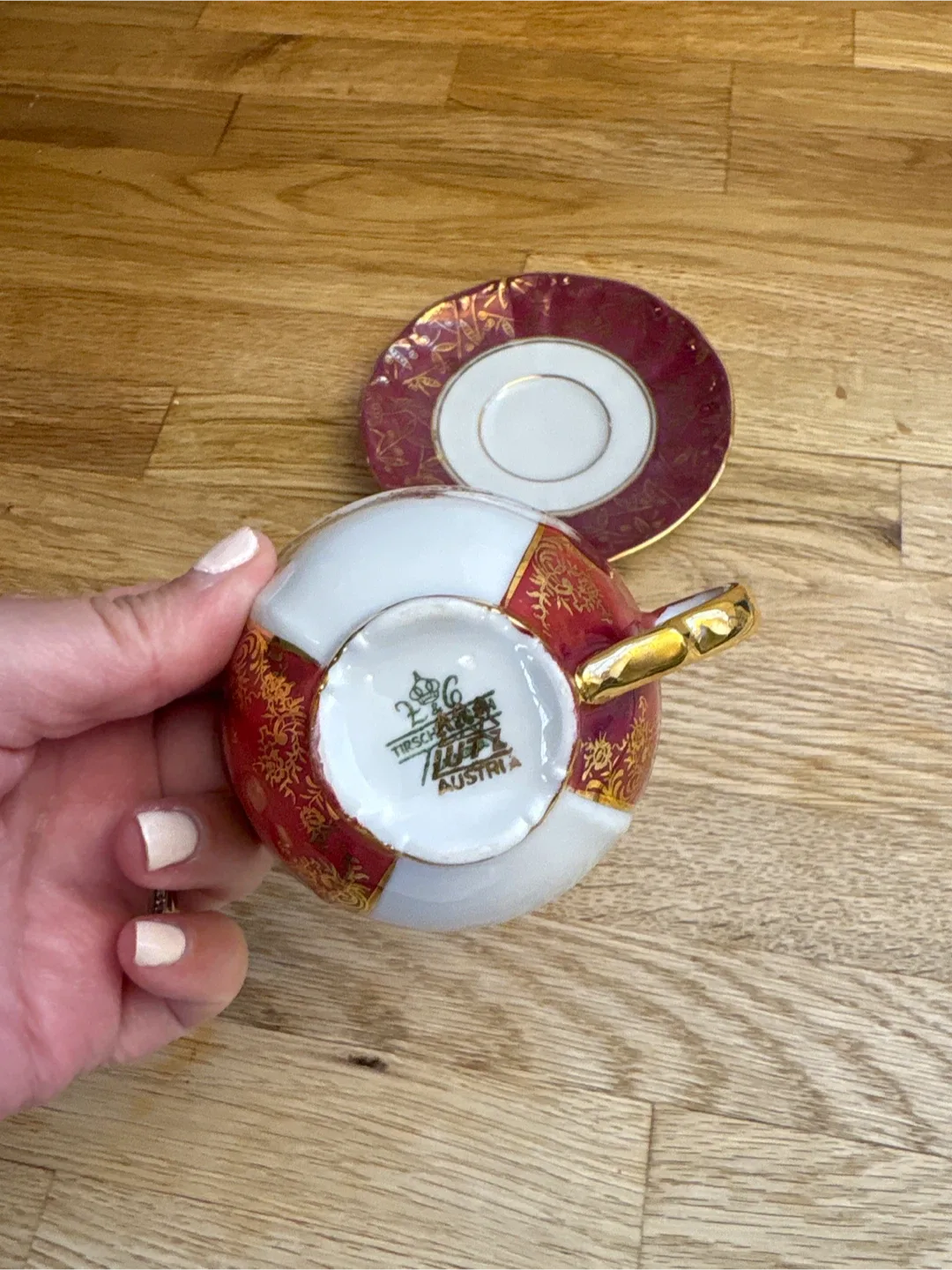 Tirschenreuth Austria Tea Cup & Saucer Set image indicator(2)