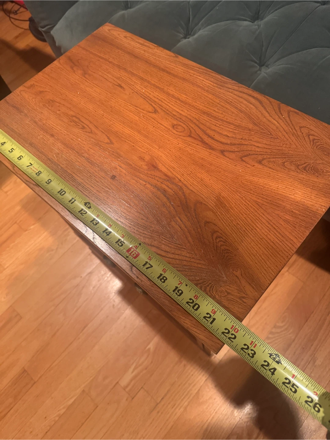 Wood Nightstand with Two Drawers - photo 3