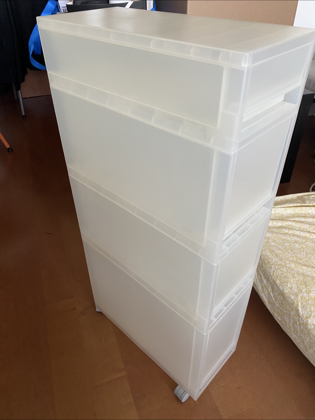 Muji Style Slim Storage Cart with Drawers