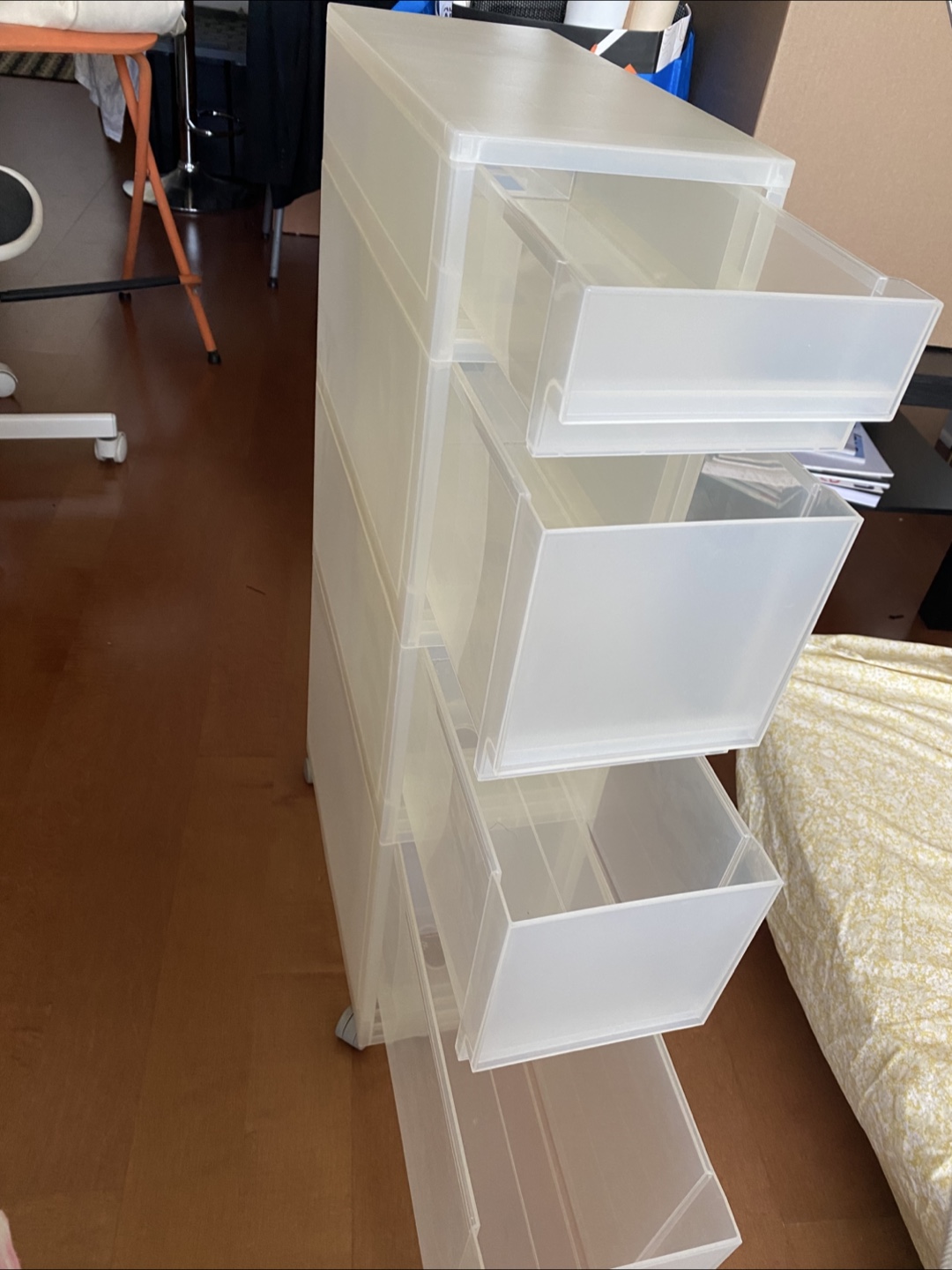 Muji Style Slim Storage Cart with Drawers - photo 2