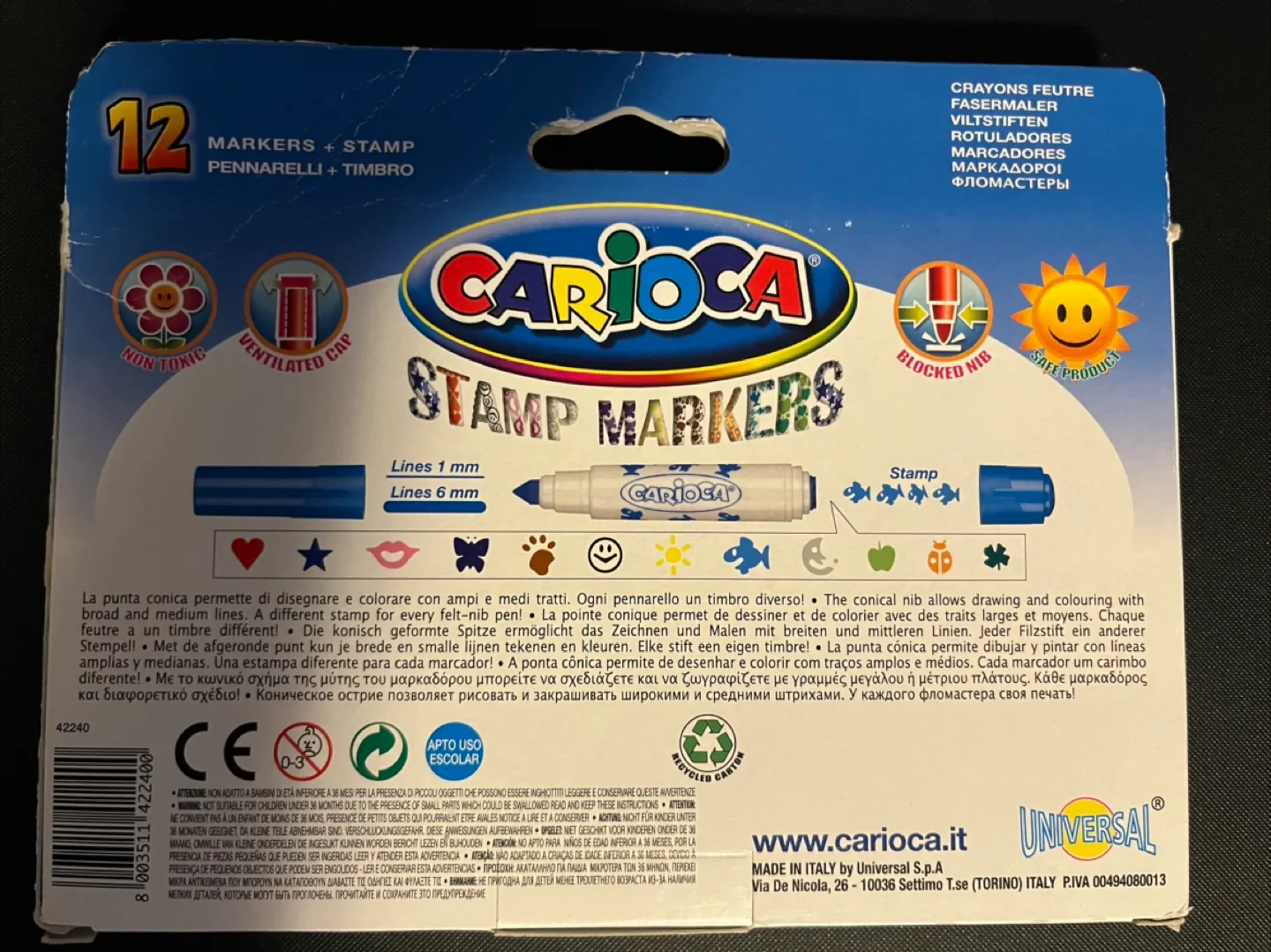 New Carioca Stamp Markers - 12 Pack image indicator(2)