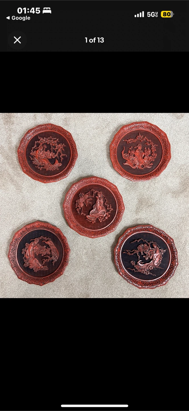 Chu Yuan-chang Ming Dynasty Plate Set 🥕