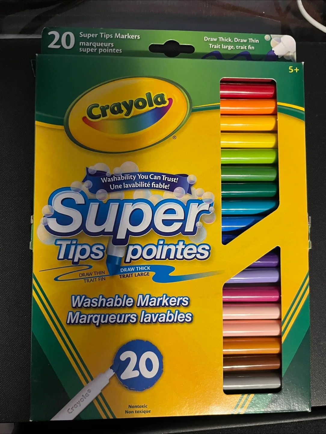 NEW Crayola Super Tips Washable Markers - 20 Pack thumbnail