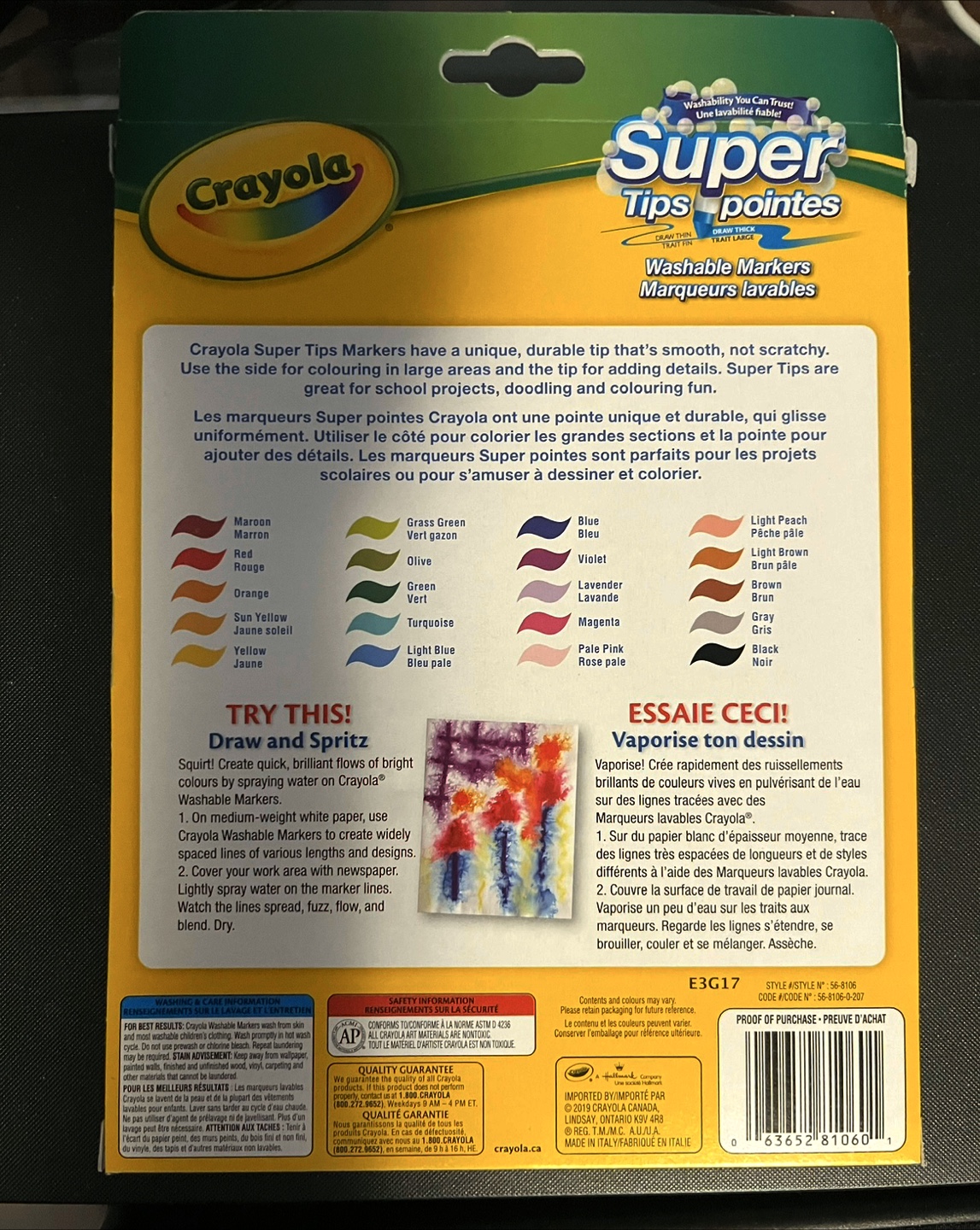 NEW Crayola Super Tips Washable Markers - 20 Pack - photo 2