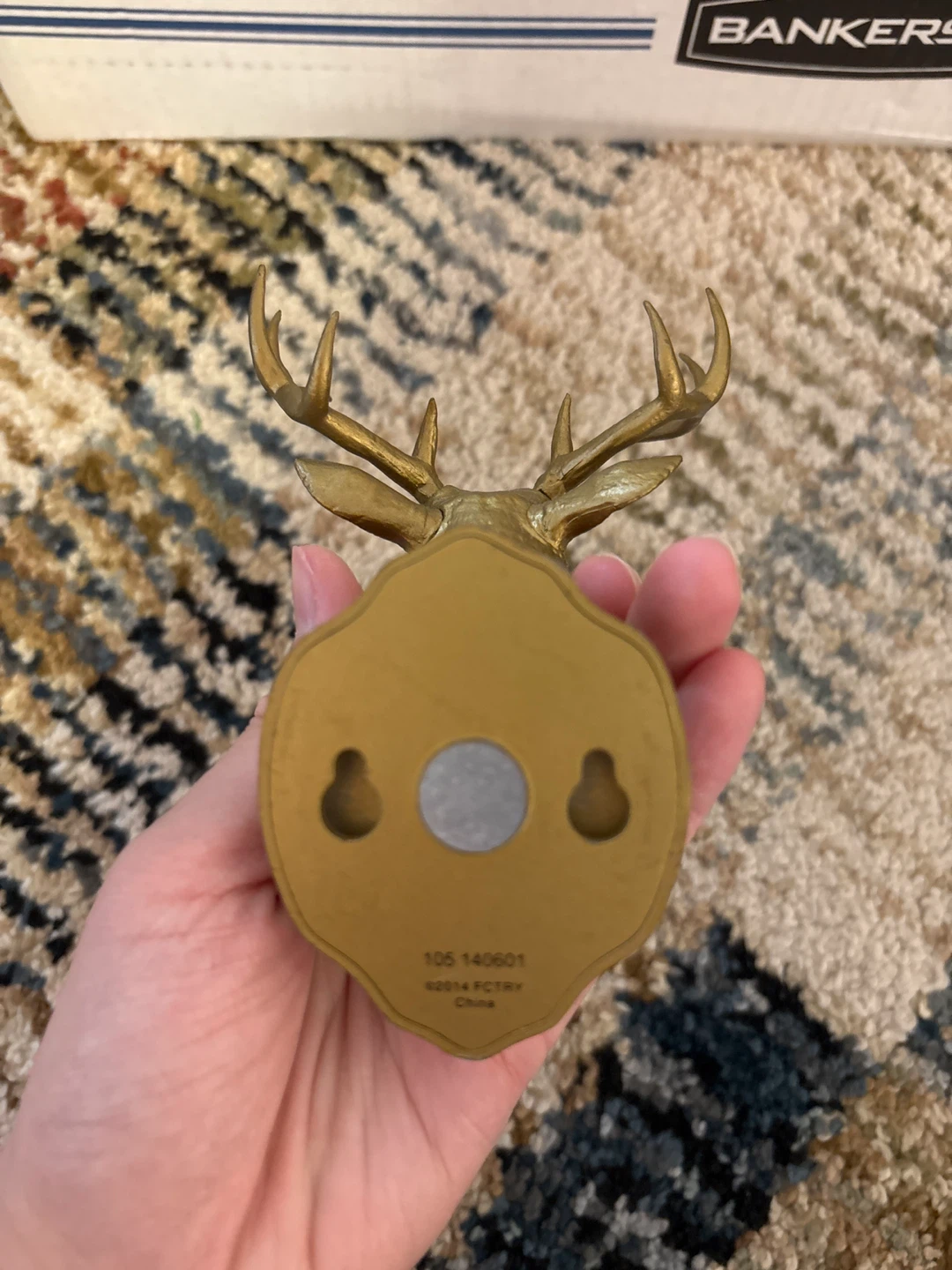 Gold Deer Head Wall Decor - photo 2