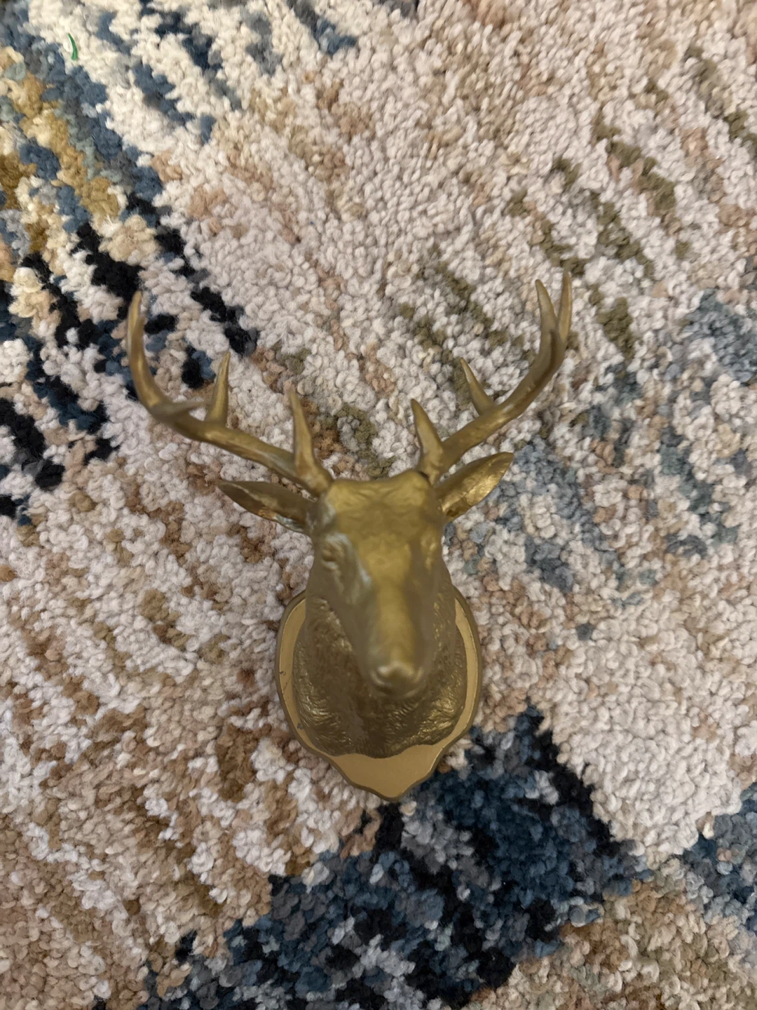 Gold Deer Head Wall Decor