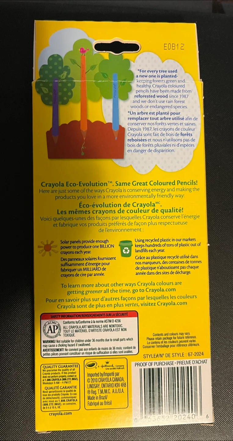 NEW Crayola 24 Coloured Pencils image indicator(2)