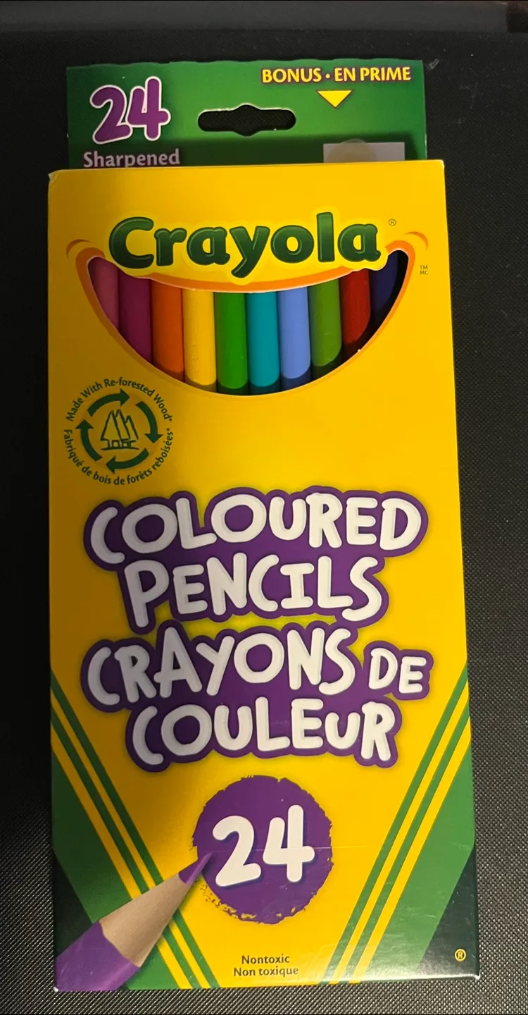NEW Crayola 24 Coloured Pencils thumbnail