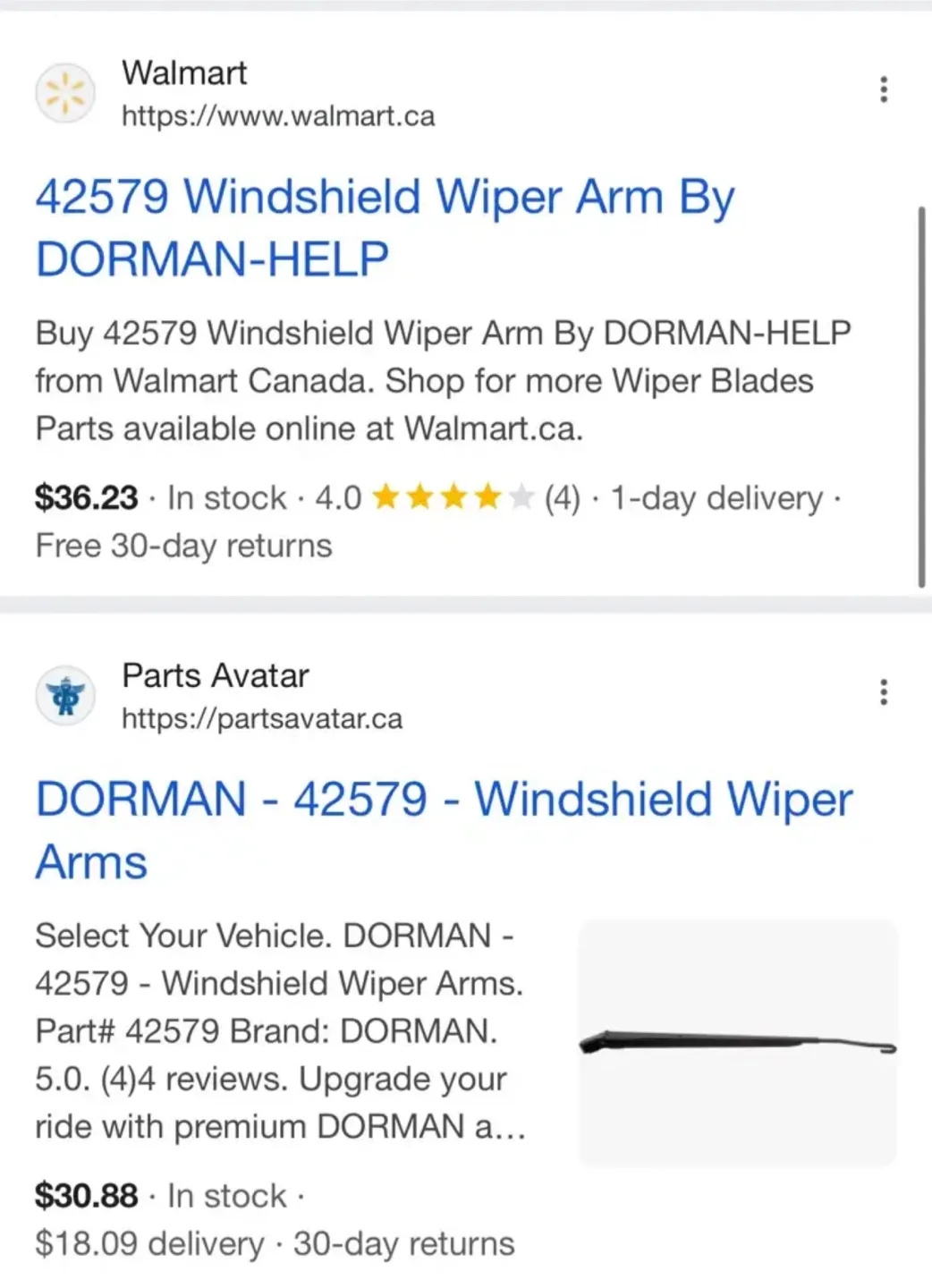 1995-1998 Chevy/GMC Wiper Arm image indicator(6)