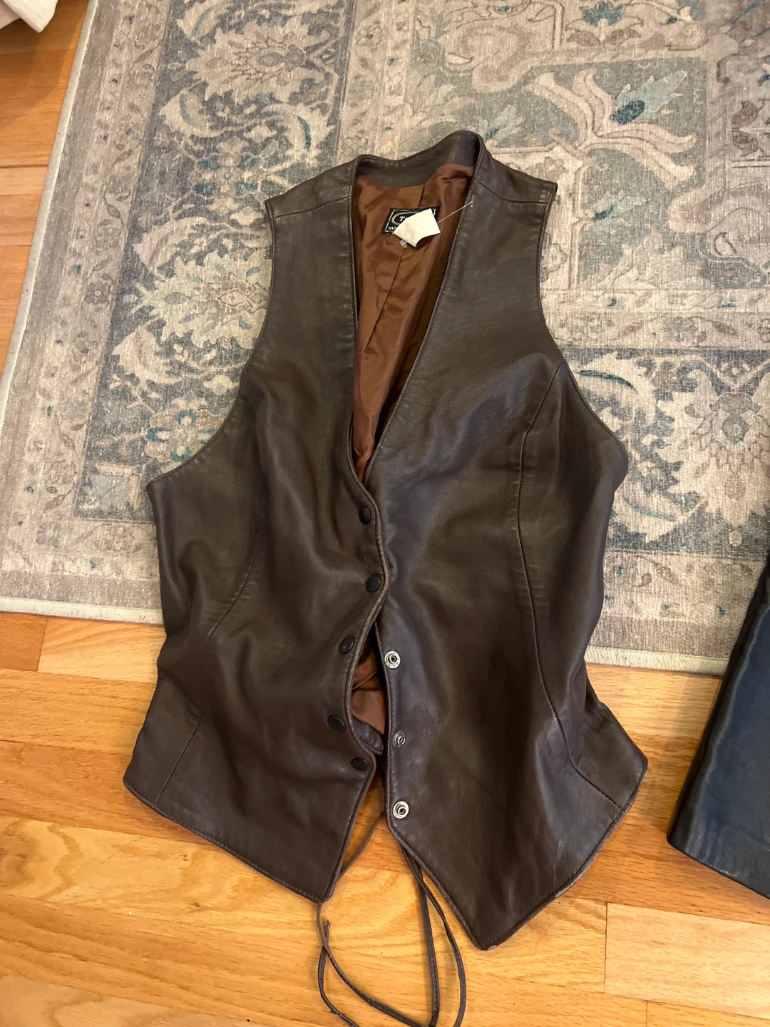 Tannery West Leather Vest - Size Large