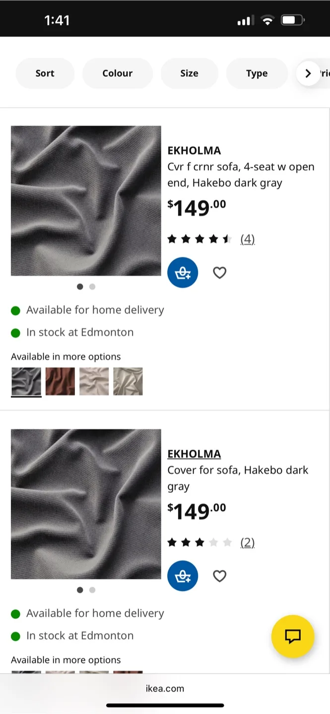IKEA Ekholma Sofa - Hakebo Dark Gray image indicator(5)