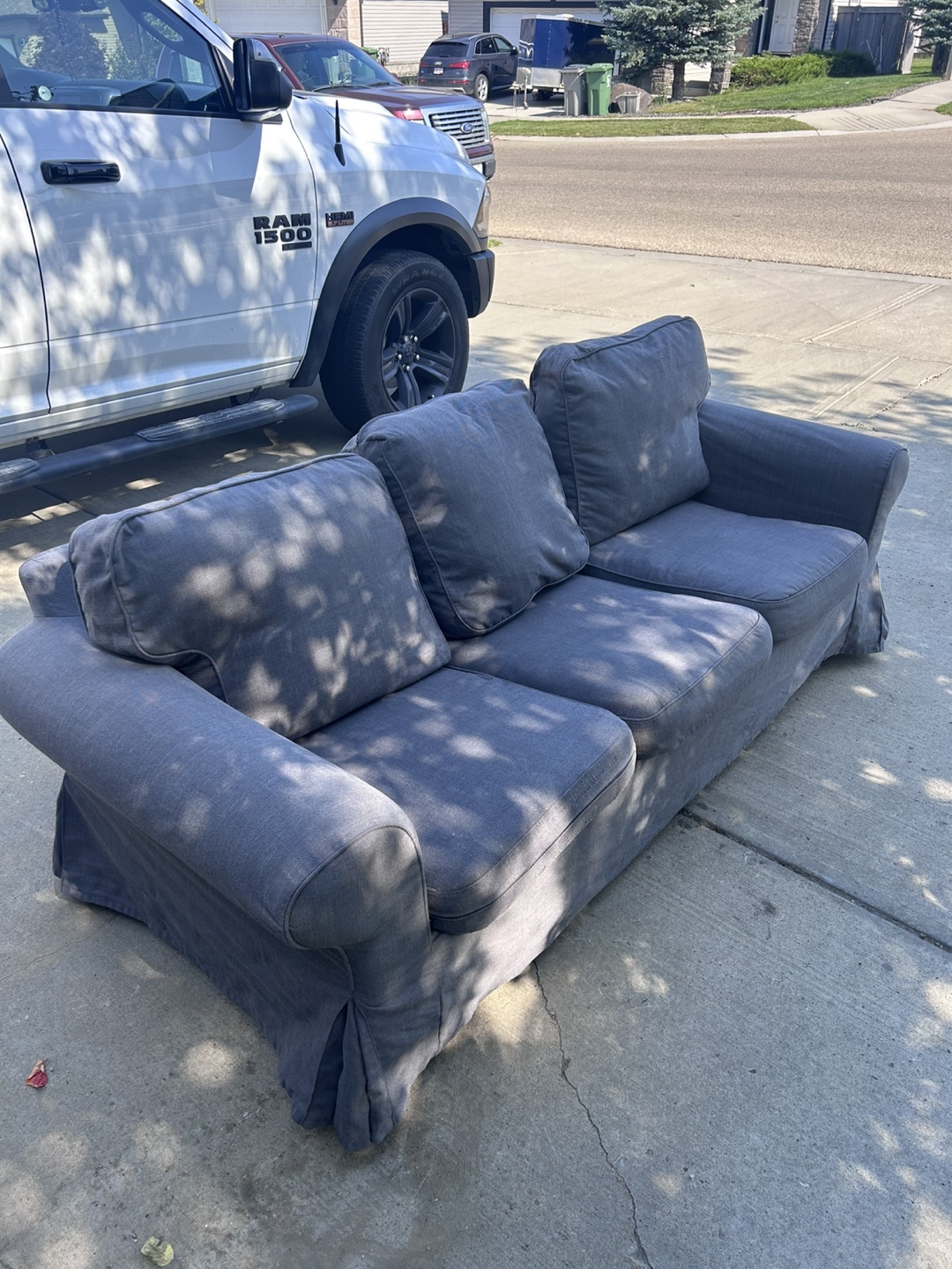 IKEA Ekholma Sofa - Hakebo Dark Gray