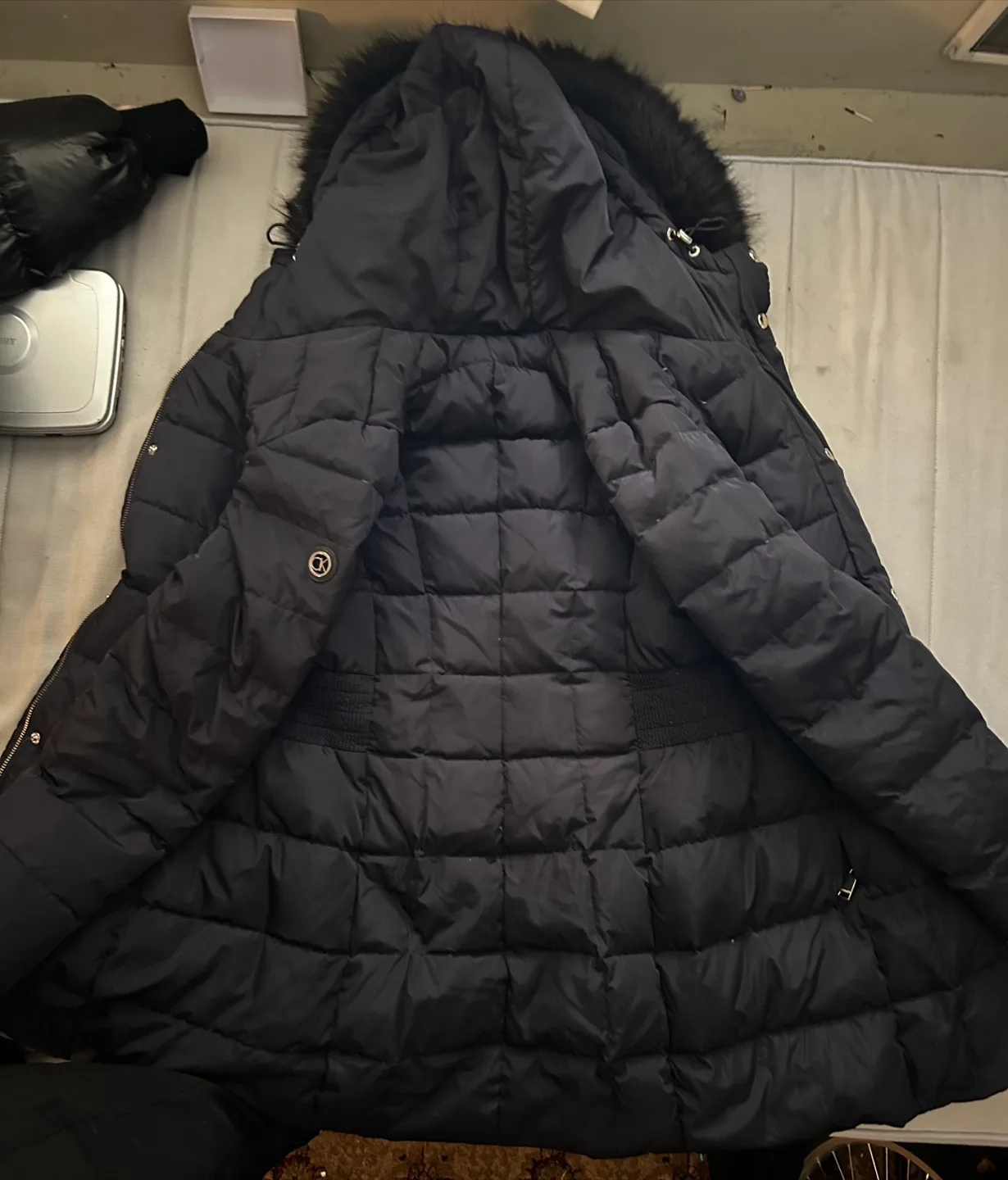 Calvin Klein Black Puffer Coat image indicator(5)